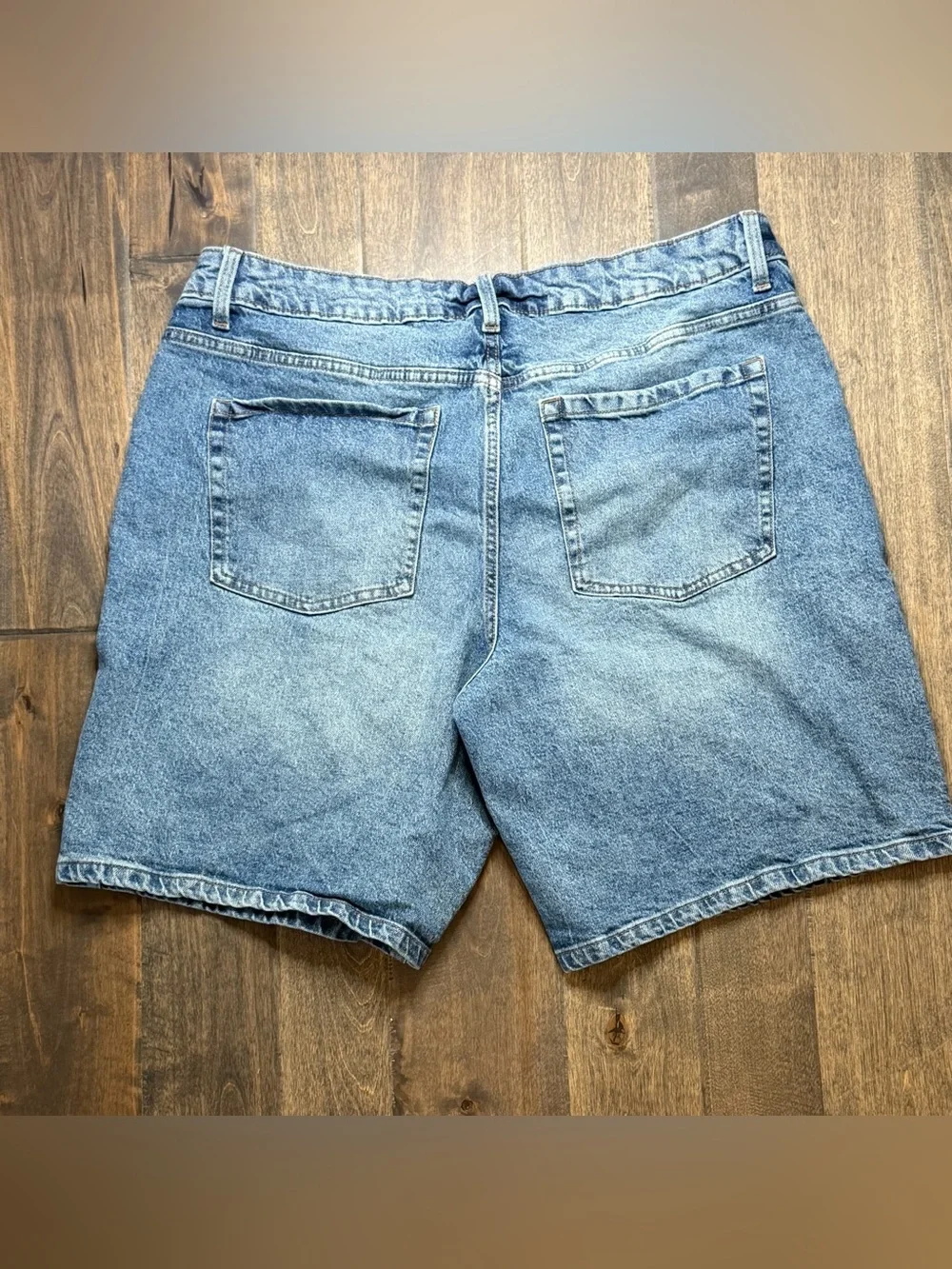 Wild Fable High Rise Denim Jorts | Distressed Blue Jean Shorts | Size 14